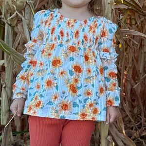 Shabby chic Floral Long Sleeve Top